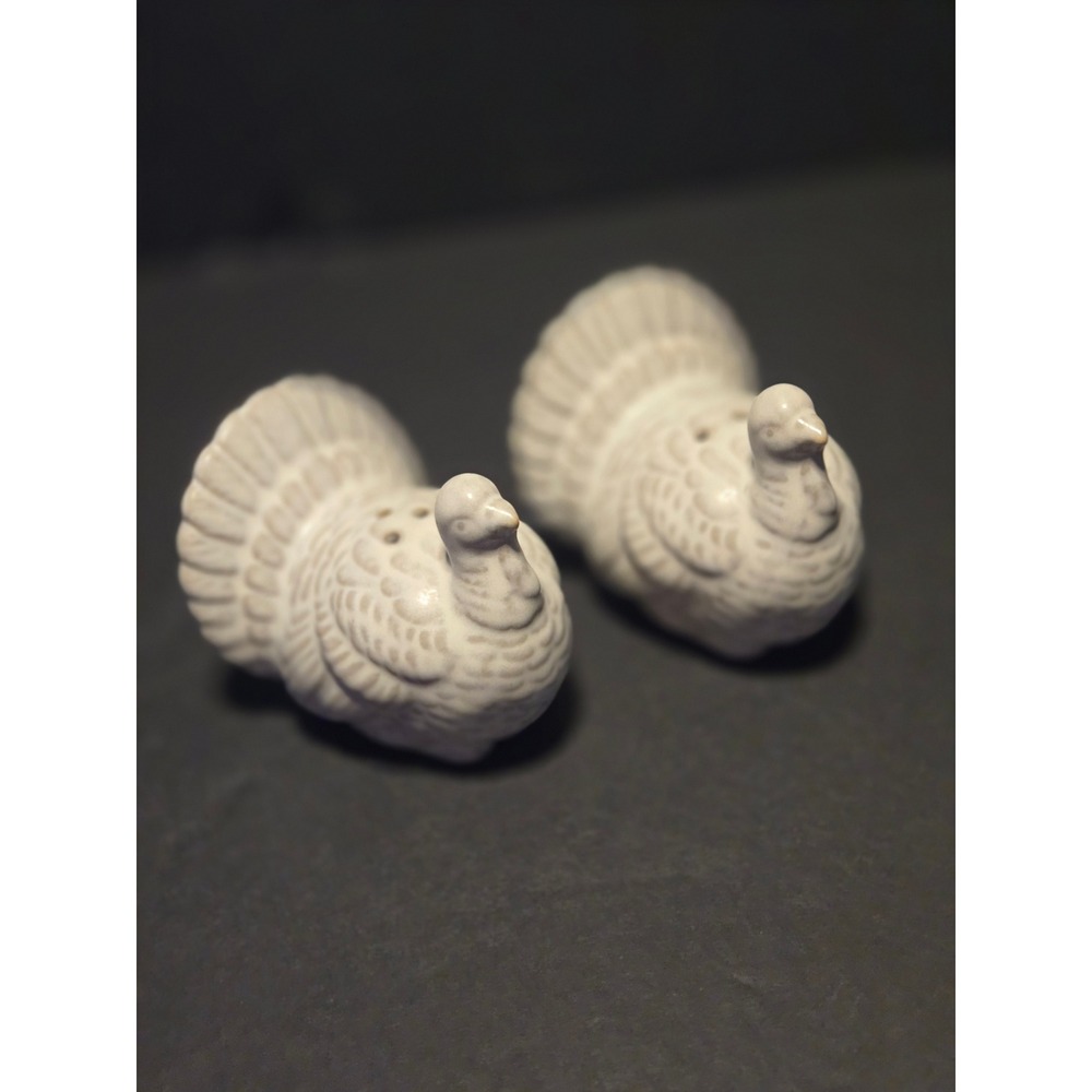 Unbranded Turkey Salt and Pepper Shakers Unisex OS Cream Good Thanksgiving Decor
